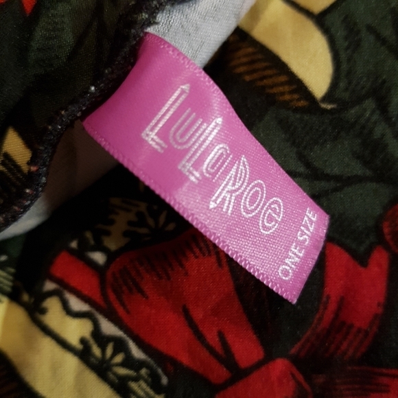 Lularoe women's one size Holiday designed leggings - Picture 3 of 3